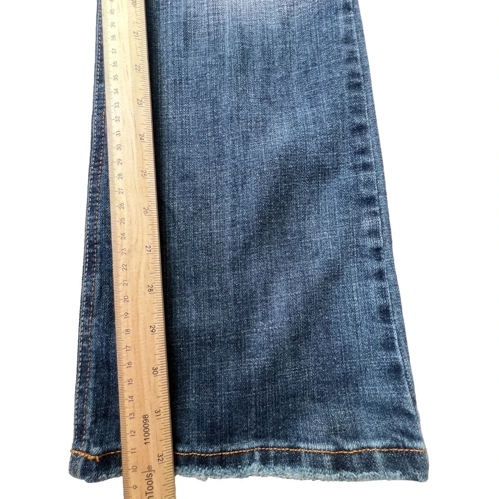 Flare Jeans  Flying Monkey Womens 7 Embellished Y2K Stretch Denim USA Vintage